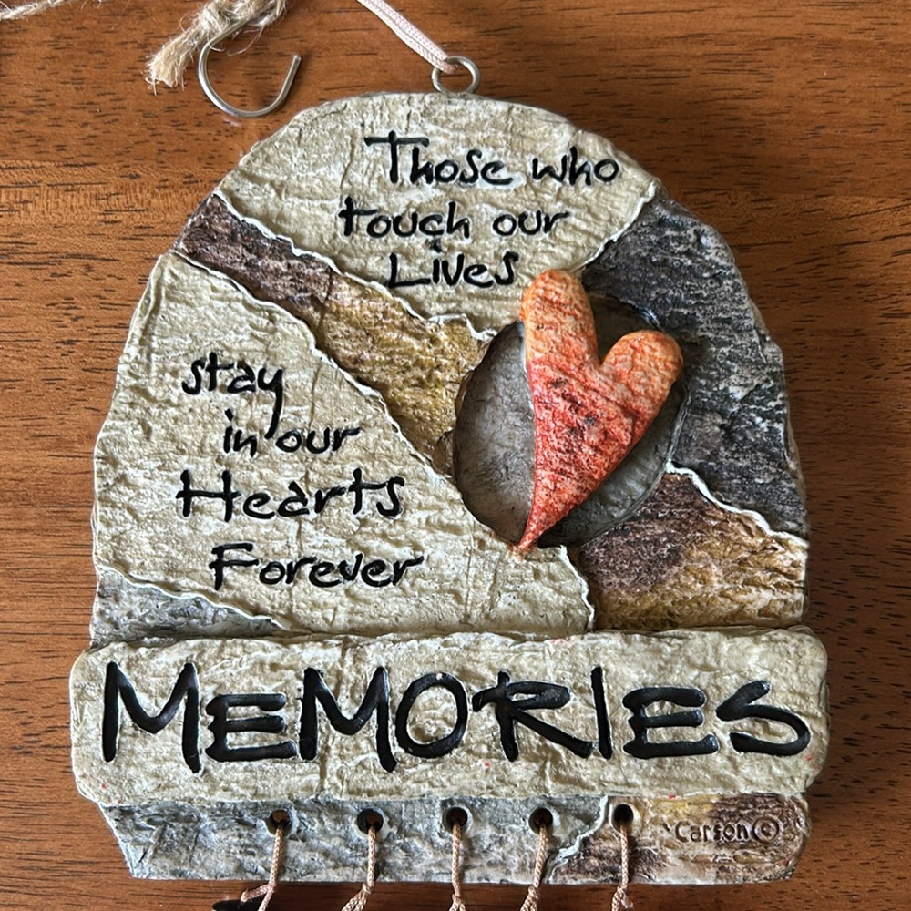 Carson Home Accents Earthstone Reflections Memorial Wind-chimes NWT